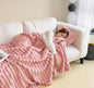 Soft Wind Bubble Velvet Blanket Warm Solid Rabbit Fur Blankets Double-sided Thickening Cover Throw Warm Fur Blanket