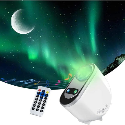 Aurora Borealis Starlight projektori LED Galaxy Star atmosfēra Galaxy nakts gaisma Mājas guļamistaba Debesis Mēness lampa istabas dekors dāvana