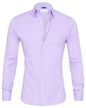 Long Sleeve Zipper Shirt With Button Design Fashion Lapel Tops For Mens Clothing