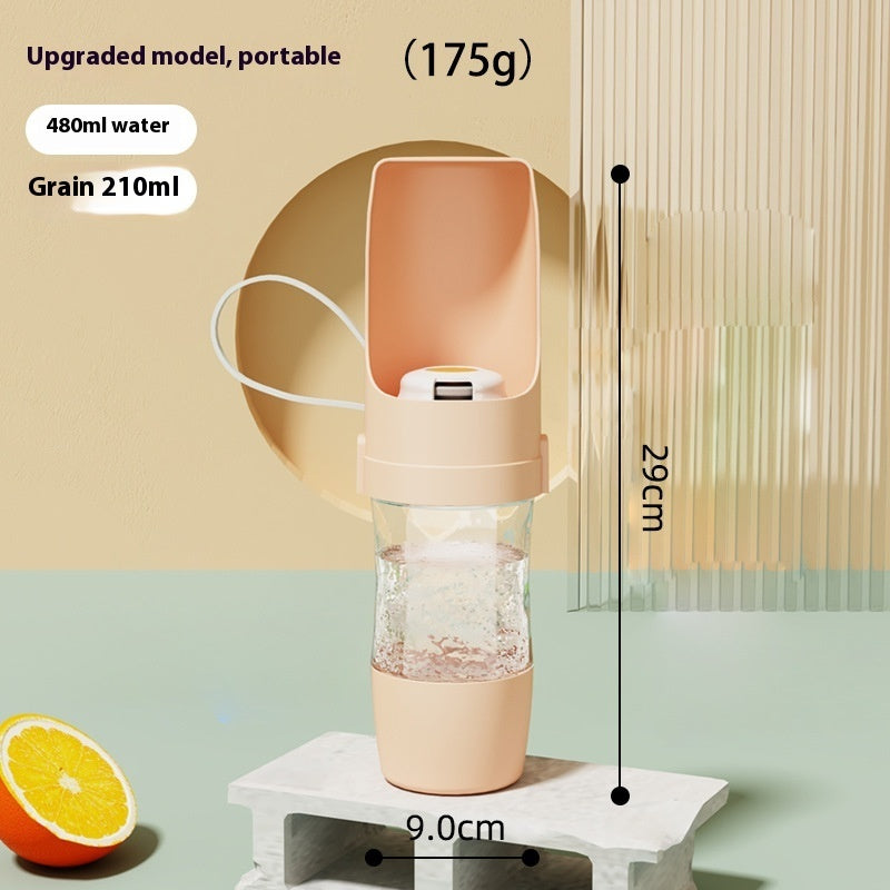 2 vienā ceļojumu suns ūdens pudele mājdzīvnieku ūdens dozators padevējs Dzeramais padevējs suns izbraucienam ūdens padevējs Mājdzīvnieki āra pārnēsājami krūze Mājdzīvnieku produkti