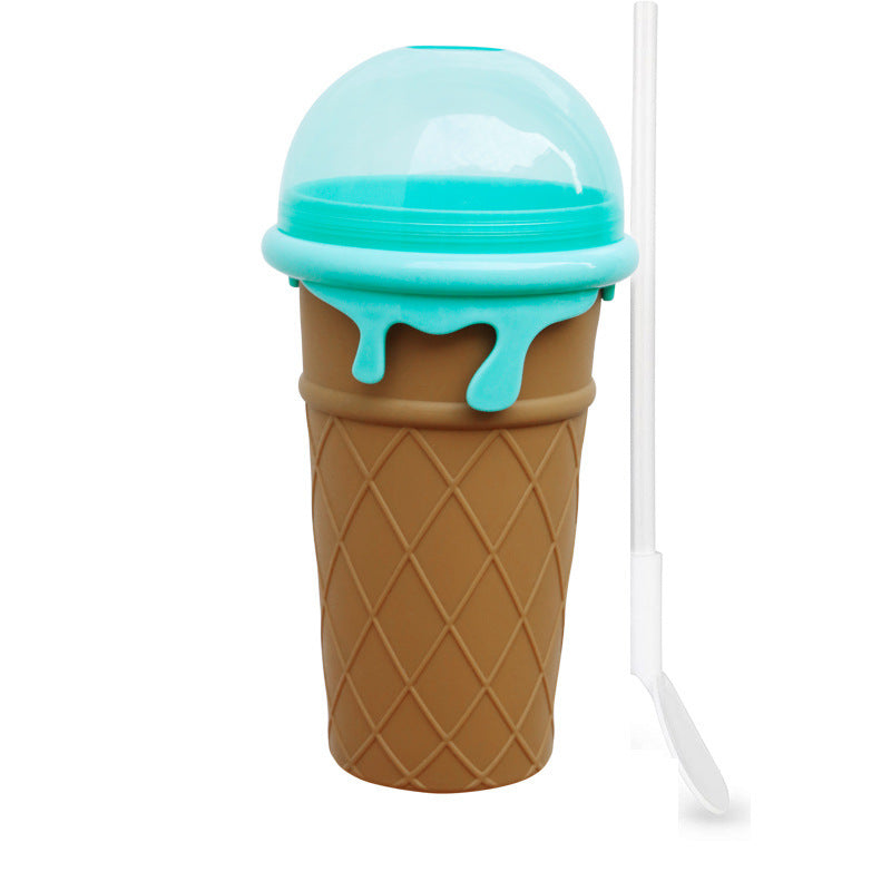 500 ml Lielas ietilpības Slushy Cup Summer Squeeze Mājās gatavotas sulas ūdens pudele Ātri sasaldēta smūtija smilšu kauss Šķipsniņa Ātri atdzesējošs burvju saldējums Slushy Maker Beker Virtuves sīkrīki