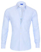 Long Sleeve Zipper Shirt With Button Design Fashion Lapel Tops For Mens Clothing